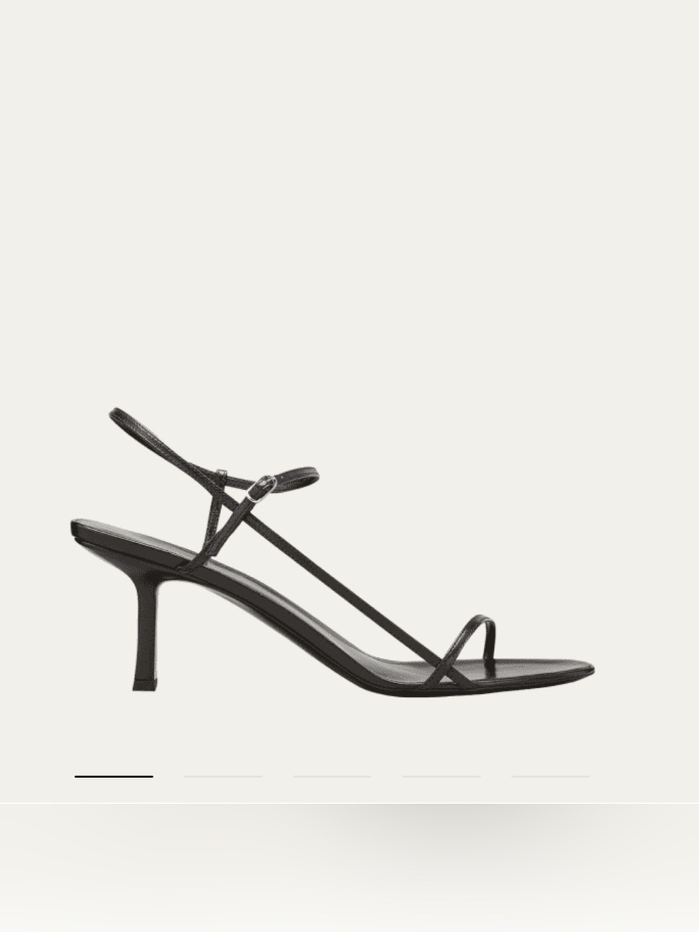 Black Strappy Mid-Heel Sandals - Women's Elegant Slingback